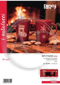 TAZZE SET 2PZ IN CERAMICA FANCY HOME