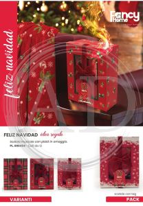 PLAID FELIZ NAVIDAD 120X150 FANCY HOME