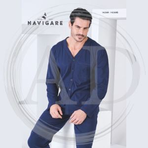 PIGIAMA 14258A LUNGO UOMO NAVIGARE