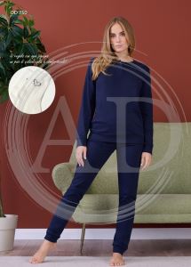 PIGIAMA DONNA OD750 LUNGO ORONERO