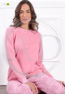 PIGIAMA DONNA ODC773 LUNGO ORONERO