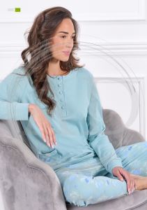 PIGIAMA DONNA ODC770 LUNGO ORONERO